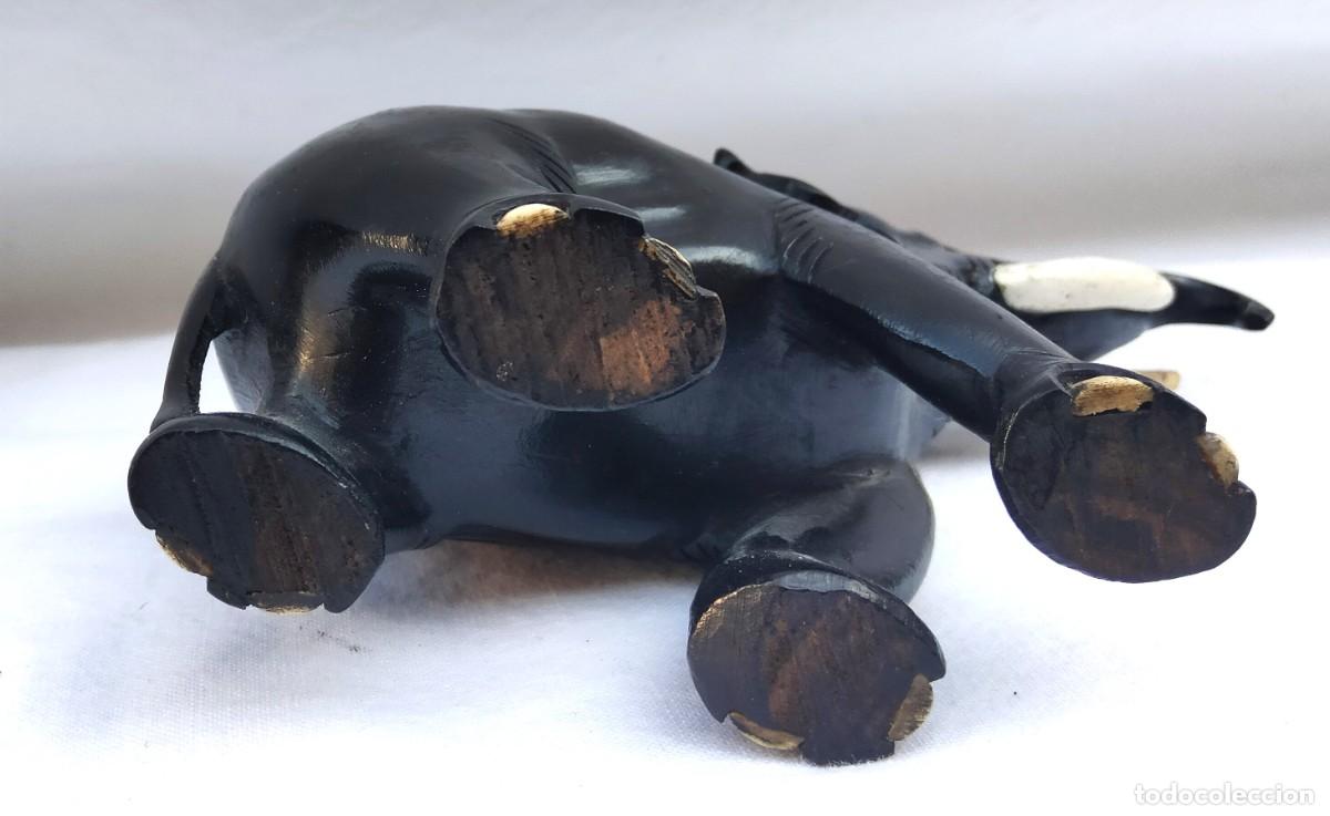 Antig&uuml;edades: Elefantes (2) - Marfil, Madera ebonizada - Foto 9