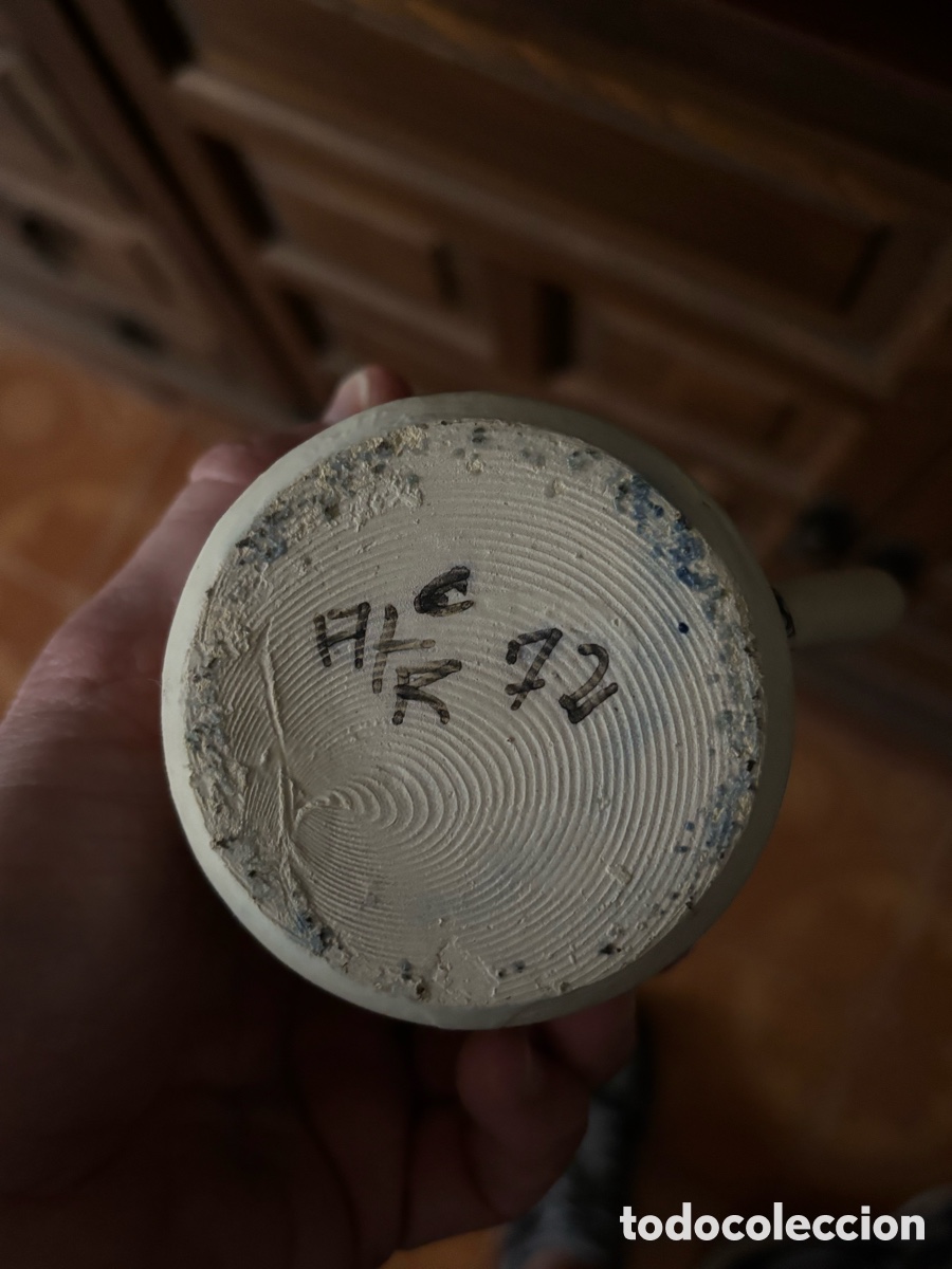 Antig&uuml;edades: Jarra con 6 vasos pintado a mano - Foto 10