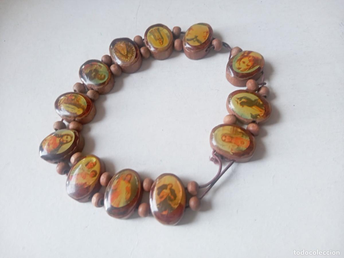 Antig&uuml;edades: BONITO COLLAR ANTIGUO CON VIRGENES - Foto 2