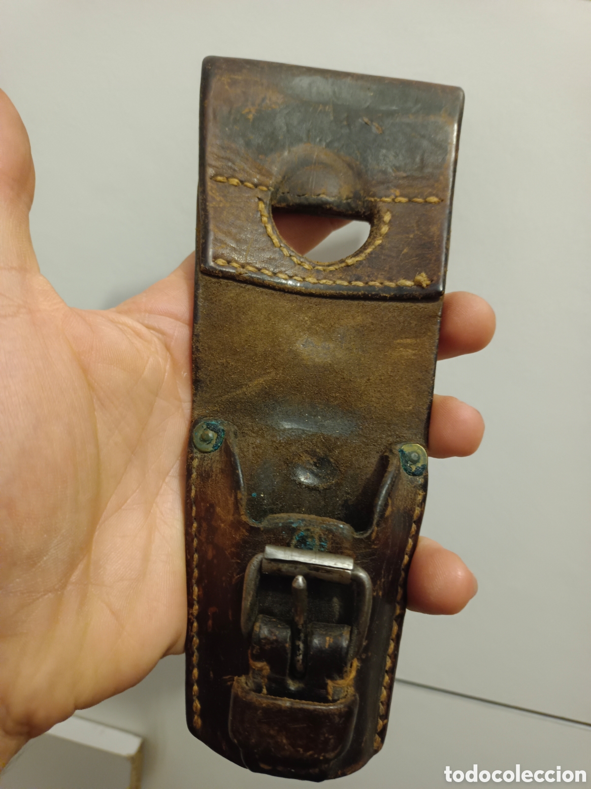 Antiguidades: Funda para vaina Schmidt , suiza 1a y 2a guerra mundial a&ntilde;o 1901