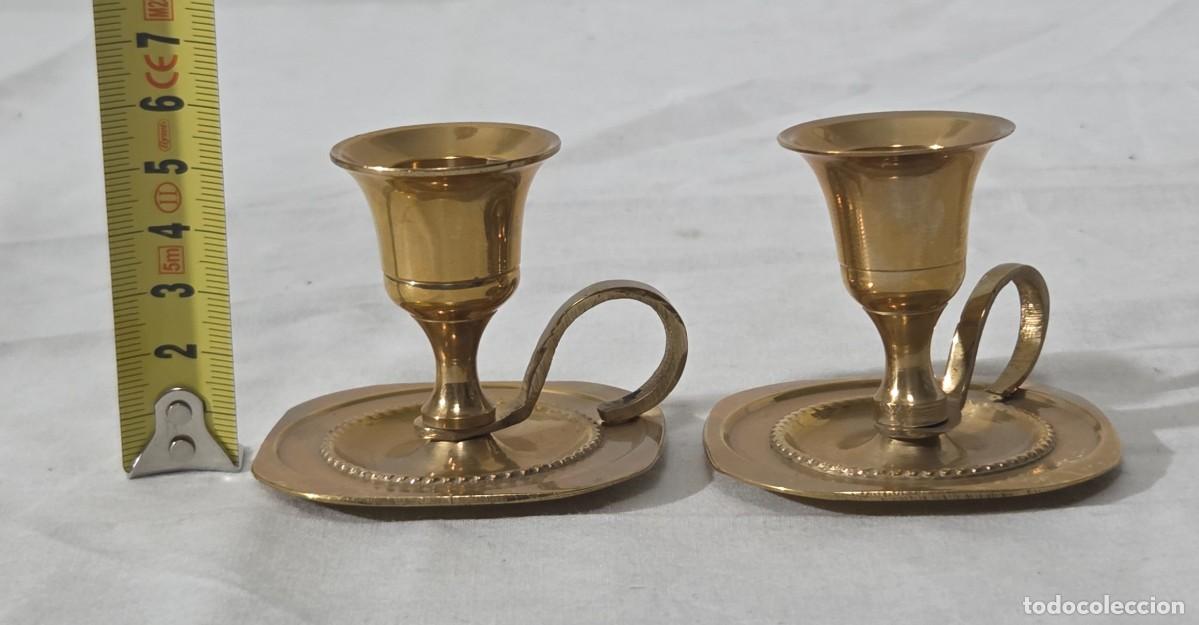 Antig&uuml;edades: Pareja de palmatorias de bronce - Foto 10