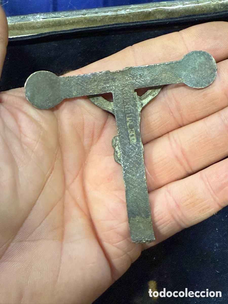 Antig&uuml;edades: Antigua cruz de bronce - Foto 6