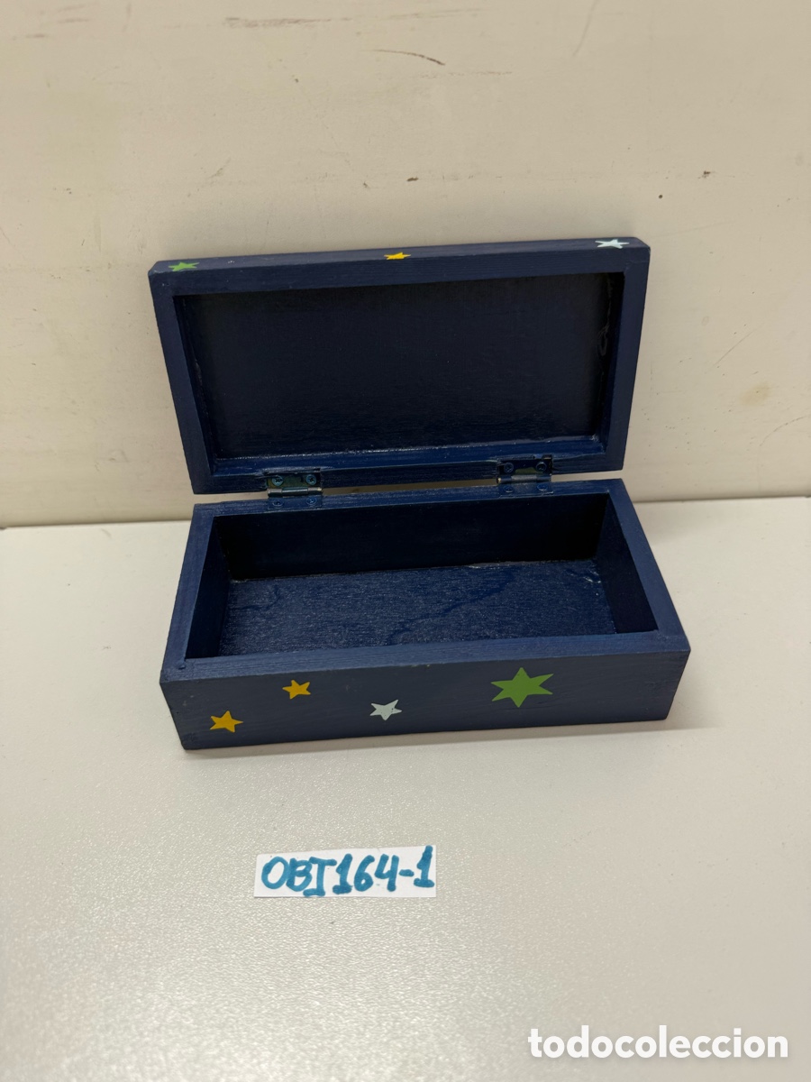 Antig&uuml;edades: Caja de madera pintada a mano - Foto 2