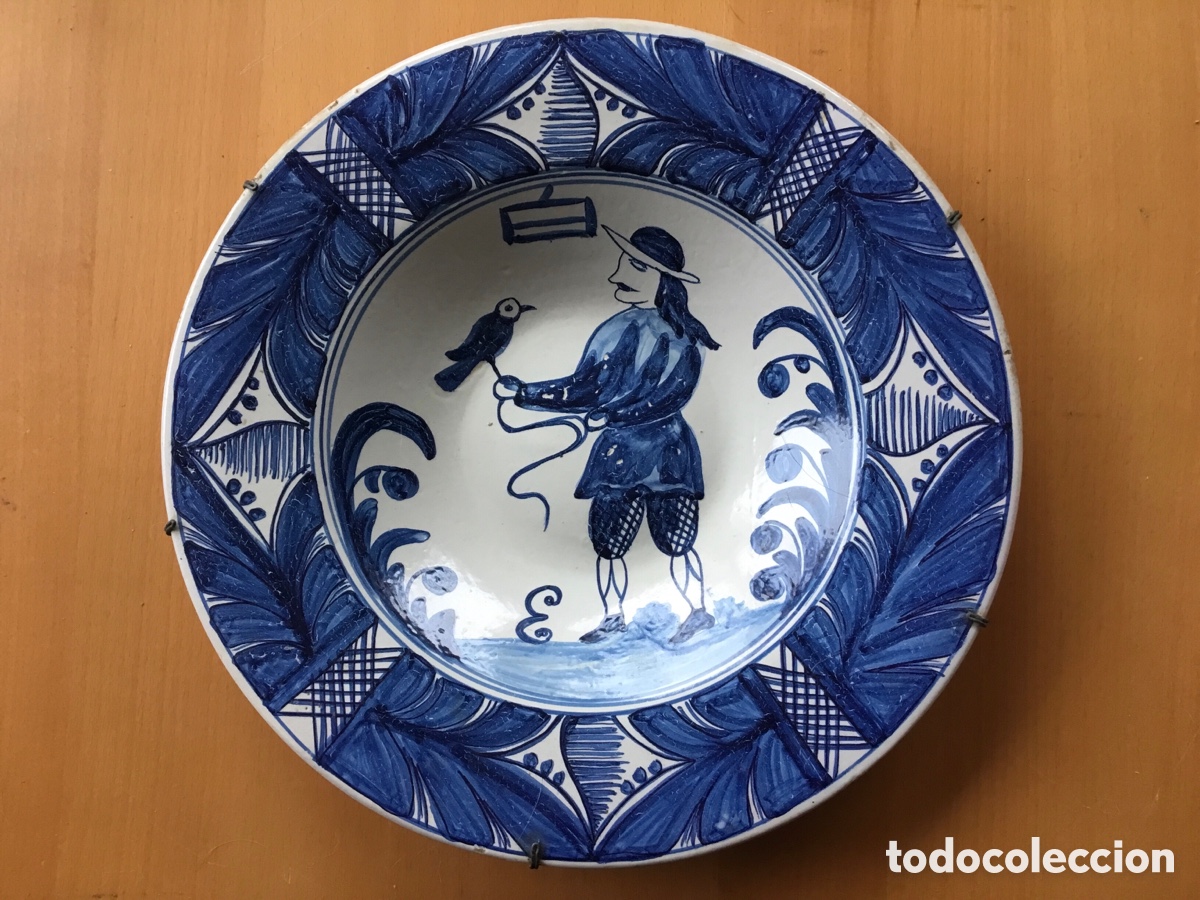 Antig&uuml;edades: Plato catal&aacute;n de loza - Foto 3