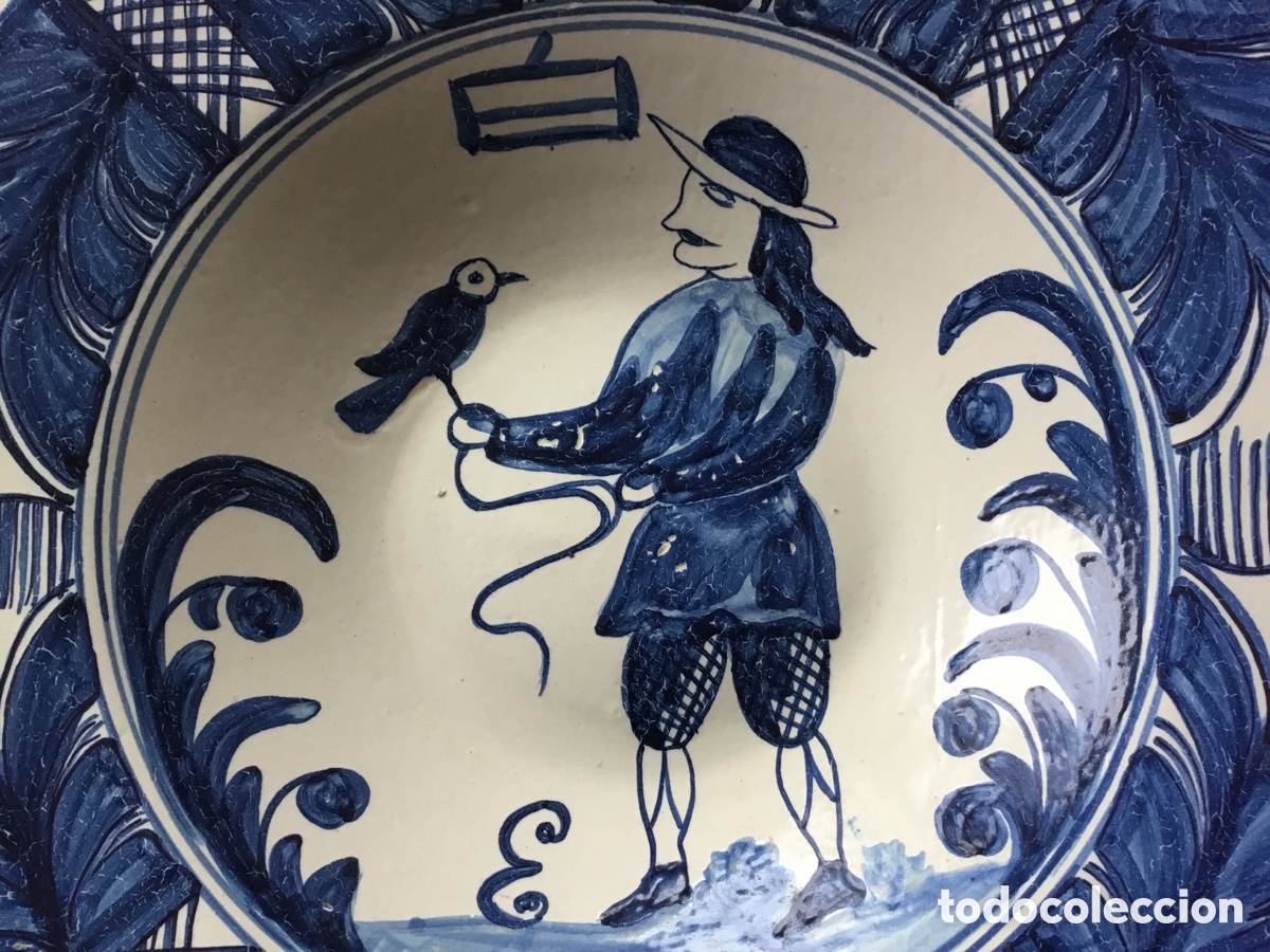 Antig&uuml;edades: Plato catal&aacute;n de loza - Foto 1