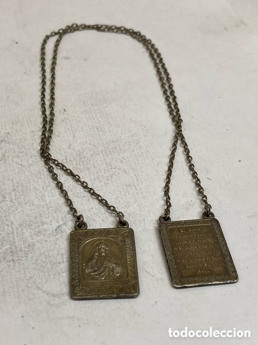 Antig&uuml;edades: Relicario de plata religiosa /cc340 - Foto 1