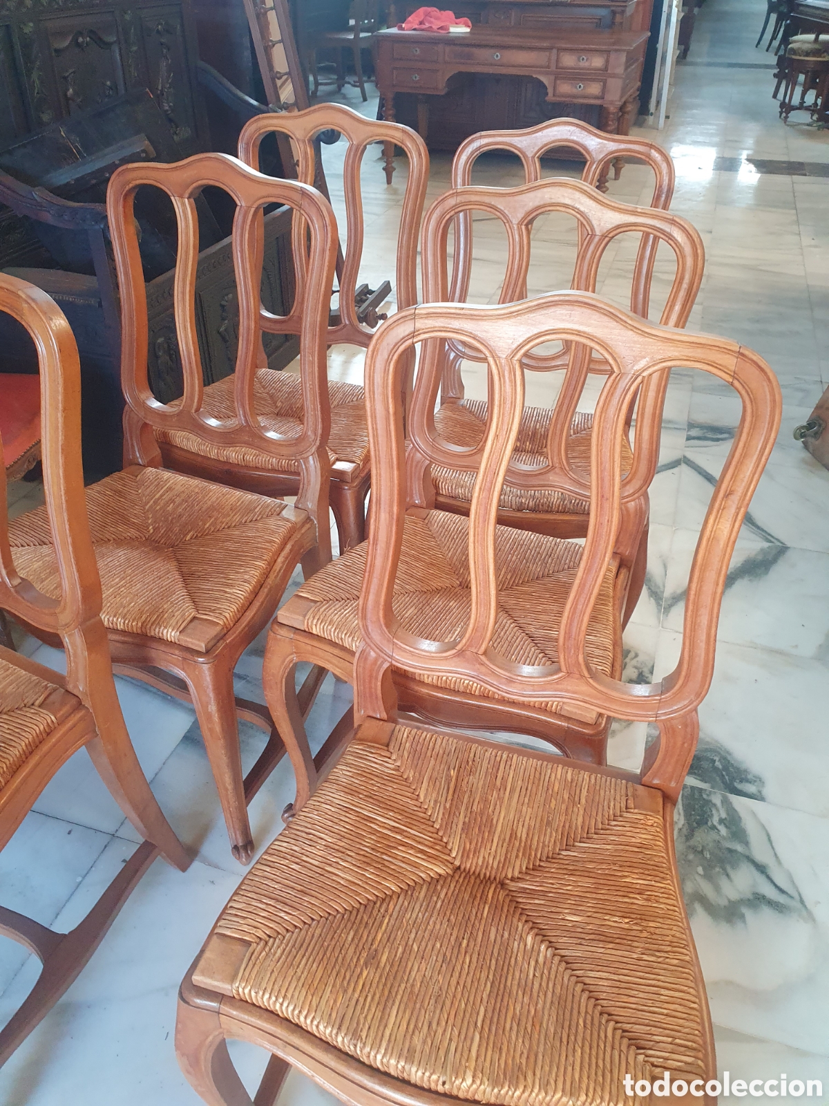 Antig&uuml;edades: Conjunto de sillas de los a&ntilde;os 50 - Foto 2