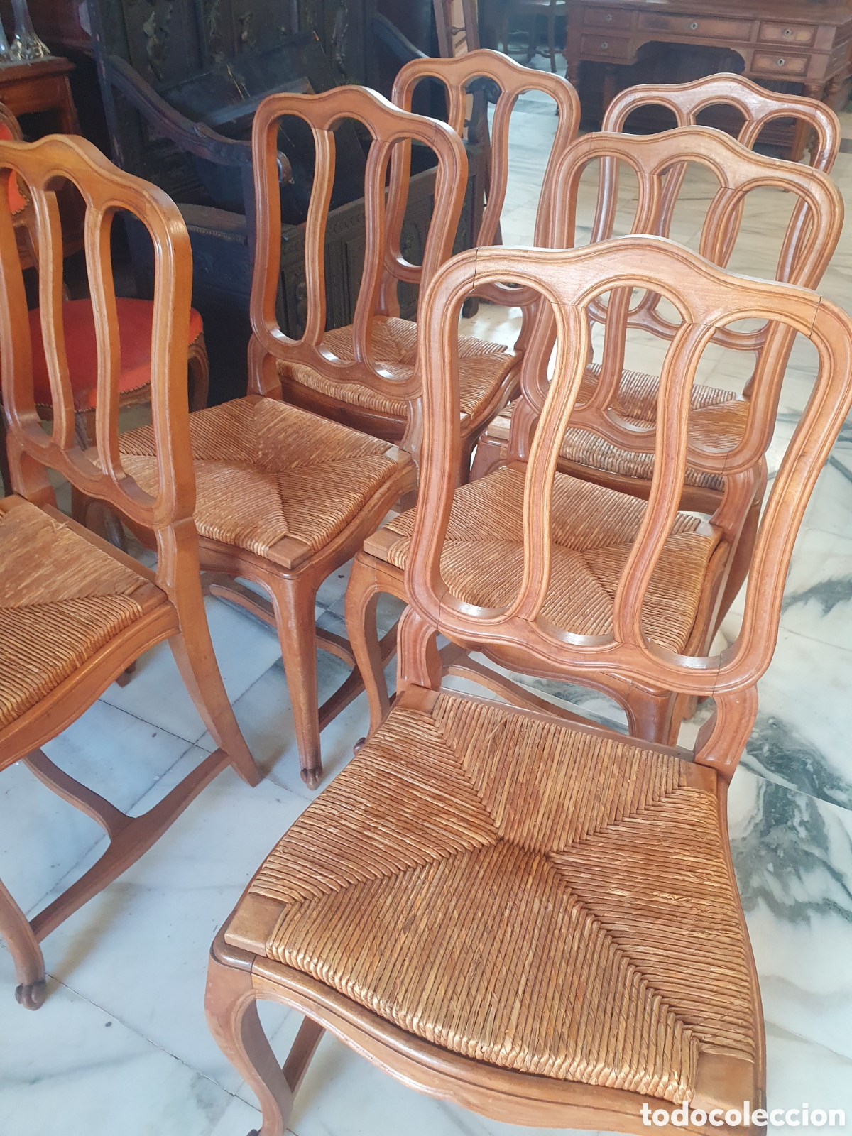 Antig&uuml;edades: Conjunto de sillas de los a&ntilde;os 50 - Foto 3