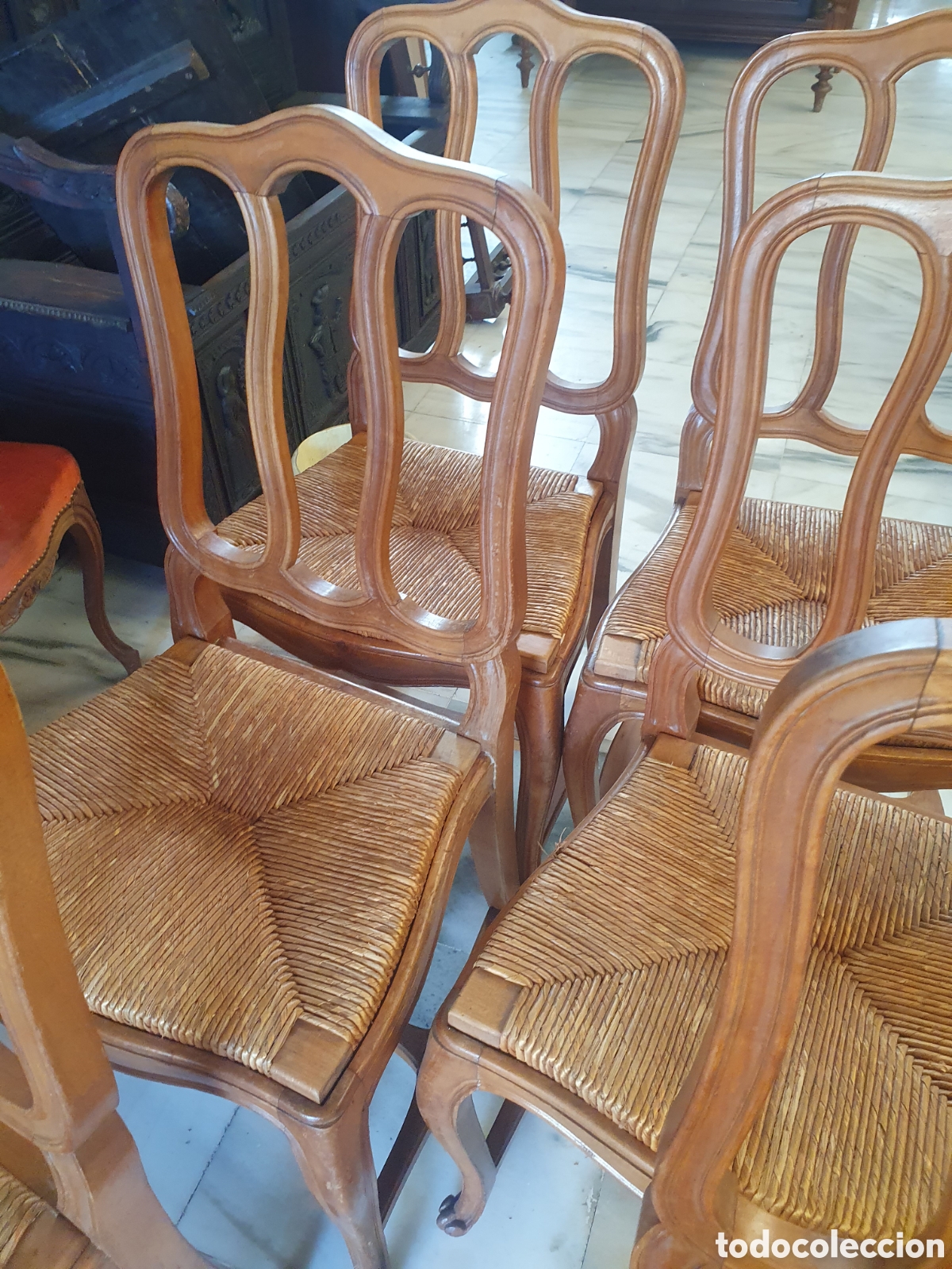 Antig&uuml;edades: Conjunto de sillas de los a&ntilde;os 50 - Foto 5