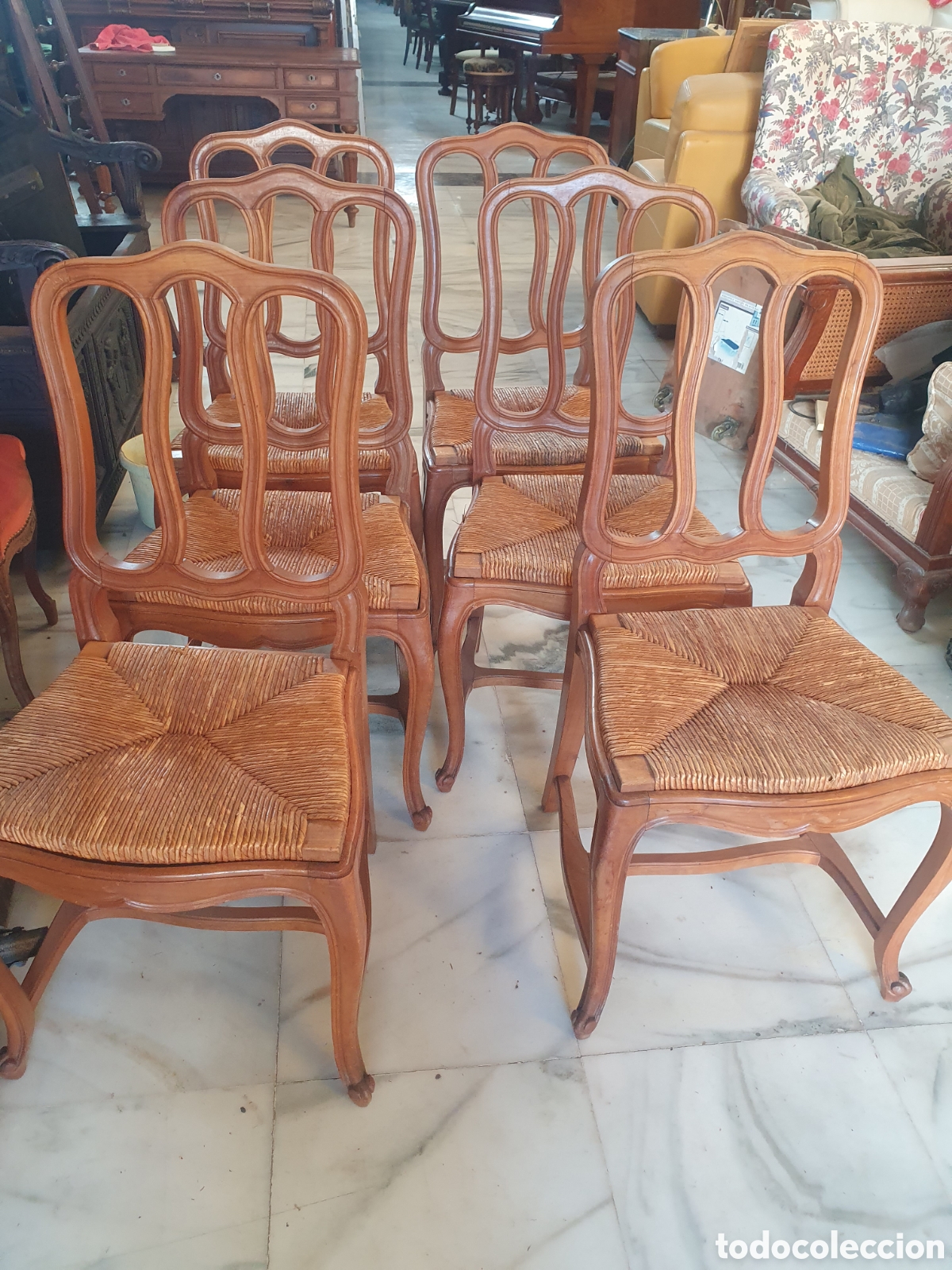 Antig&uuml;edades: Conjunto de sillas de los a&ntilde;os 50 - Foto 1