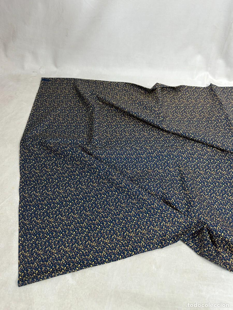 Antig&uuml;edades: 3 metros de percal azul &iacute;ndigo - Foto 6