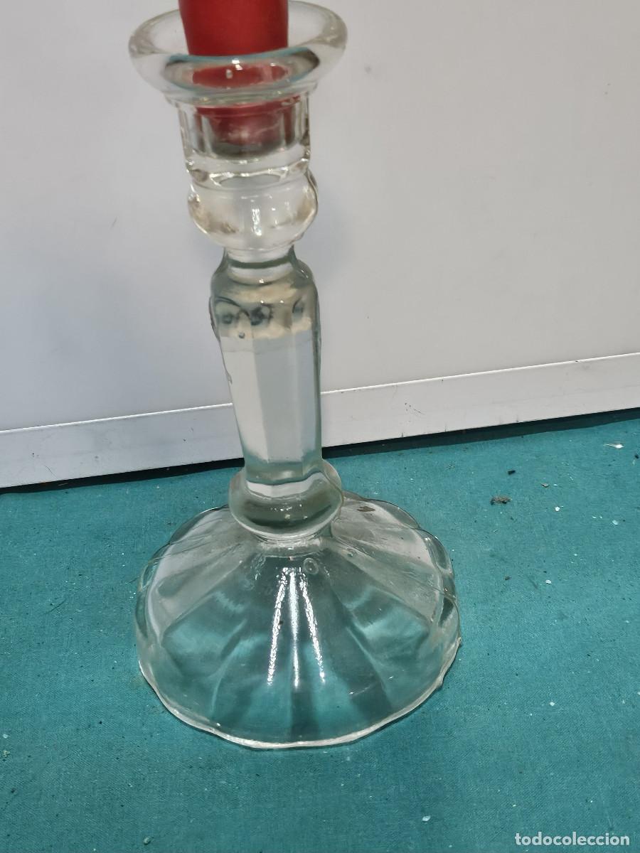 Antig&uuml;edades: velon de cristal candelabro - Foto 2