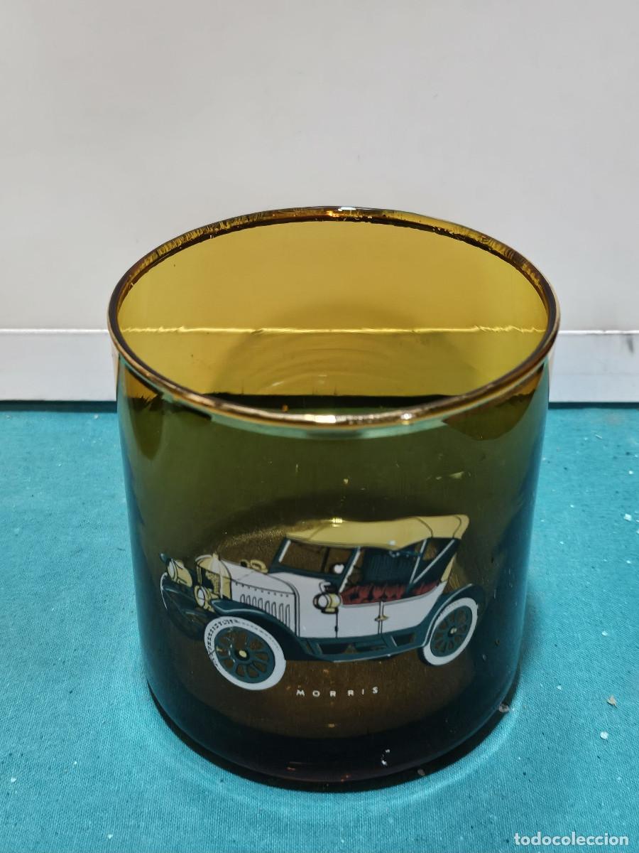 Antig&uuml;edades: vasos de cristal marron - Foto 1