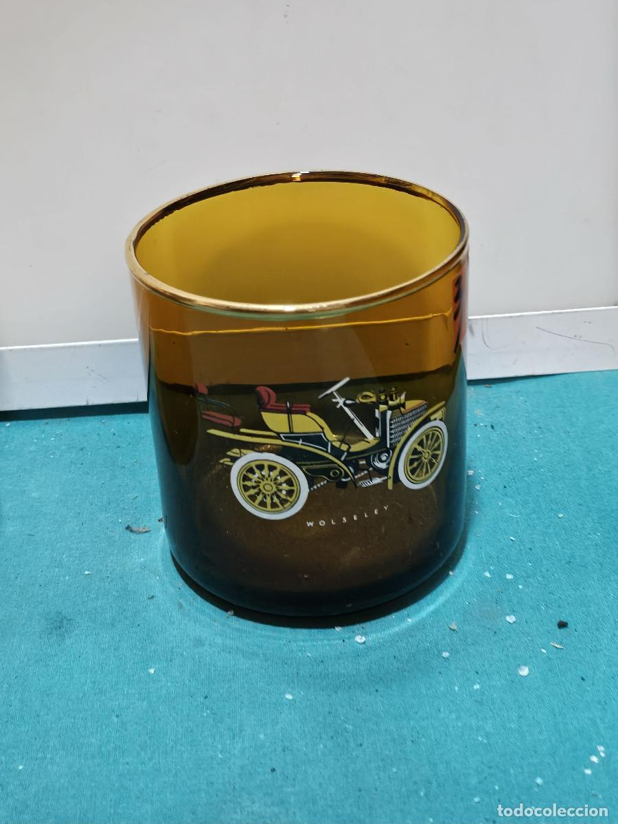 Antig&uuml;edades: vasos de cristal marron - Foto 1