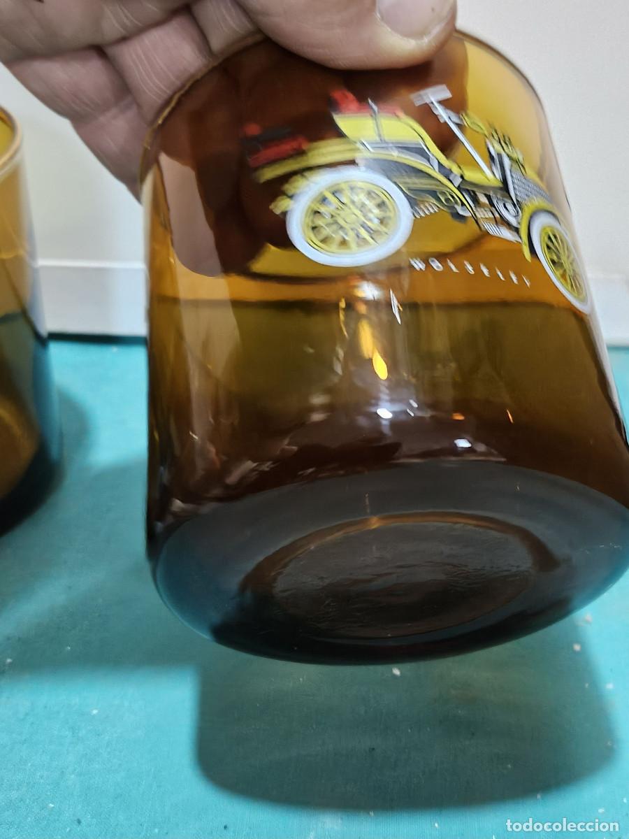 Antig&uuml;edades: vasos de cristal marron - Foto 4