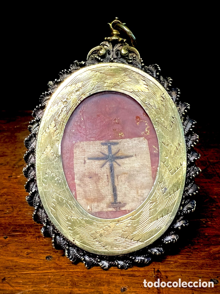 Antig&uuml;edades: Relicario de doble cara, plata, S.XVIII - Foto 13