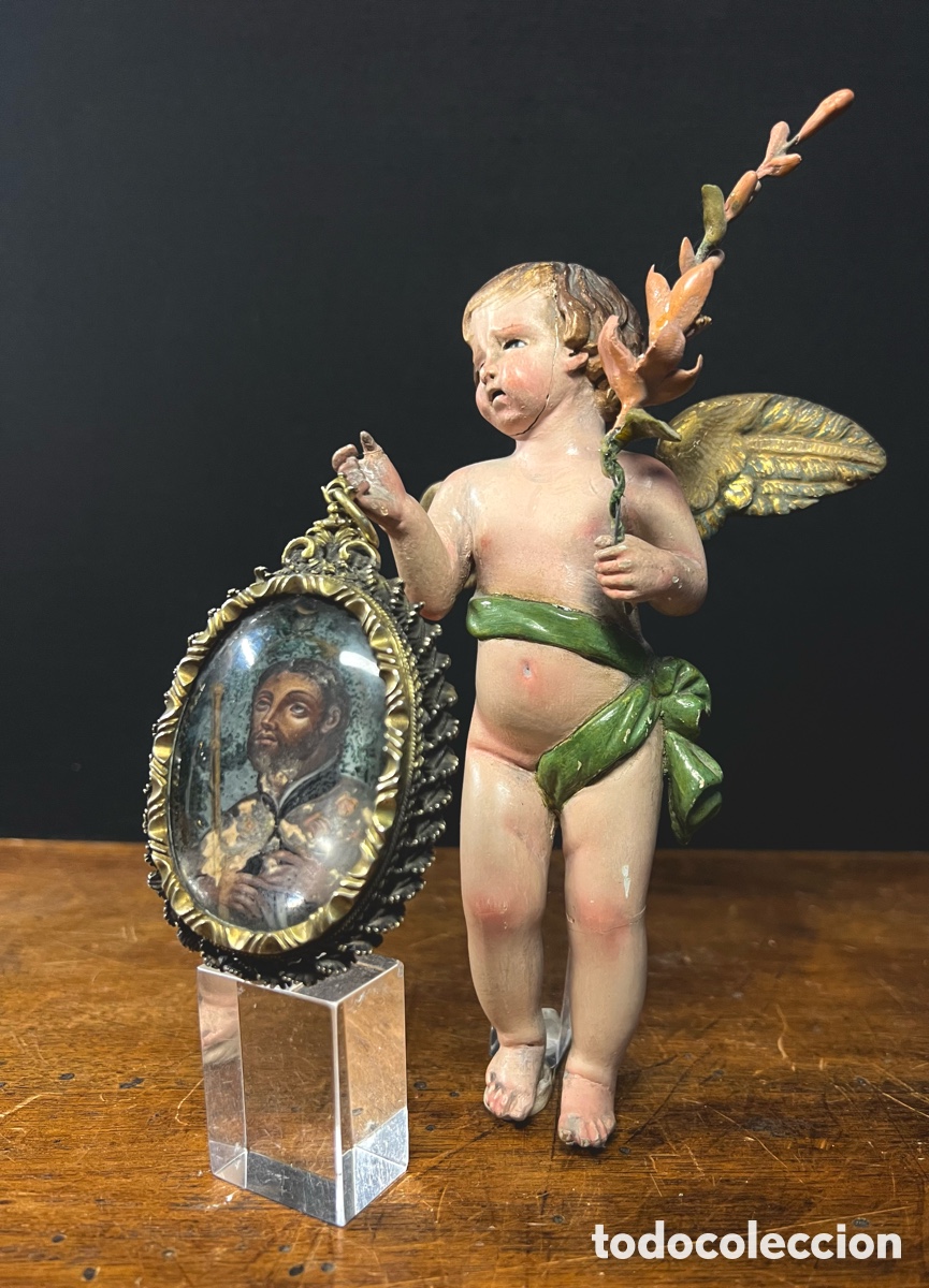 Antig&uuml;edades: Relicario de doble cara, plata, S.XVIII - Foto 14