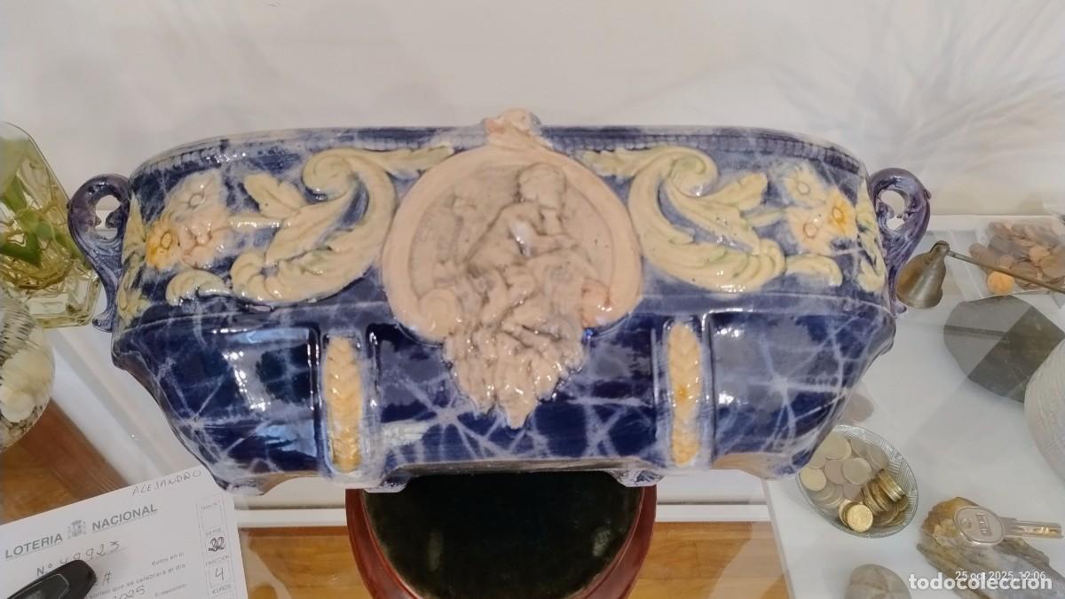 Antig&uuml;edades: ANTIGUO CENTRO DE MESA JARDINERA - Foto 12