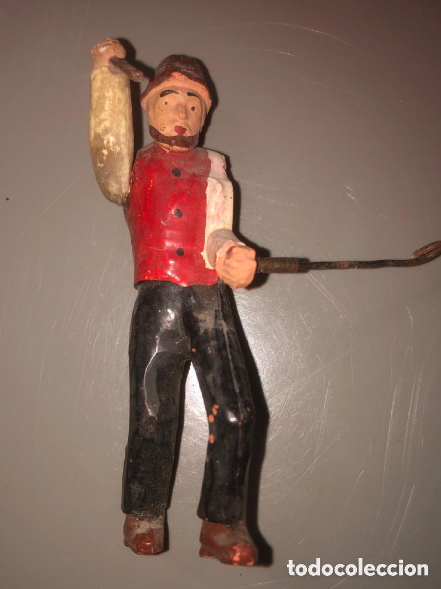 Antiques: Mu&ntilde;eco antiguo campesino