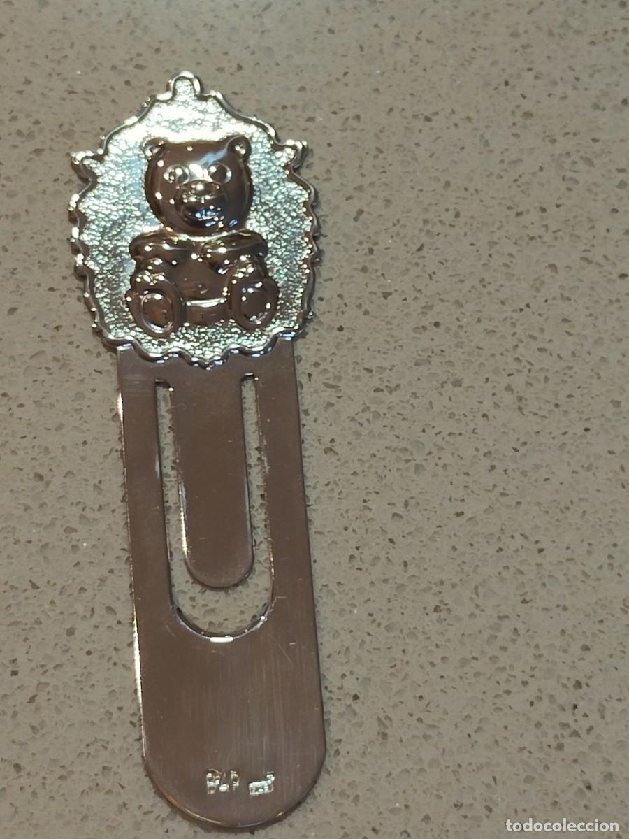 Antig&uuml;edades: MARCA P&Aacute;GINAS OSITO EN PLATA DE LEY - Foto 1