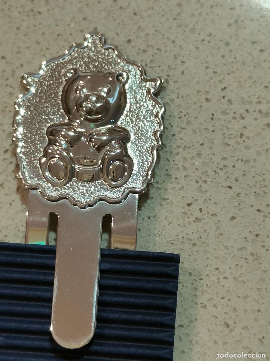 Antig&uuml;edades: MARCA P&Aacute;GINAS OSITO EN PLATA DE LEY - Foto 2