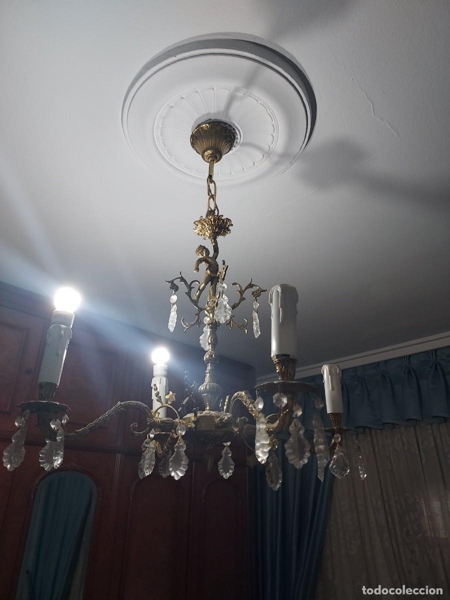 Antig&uuml;edades: L&aacute;mpara dorada l&aacute;grimas - Foto 1