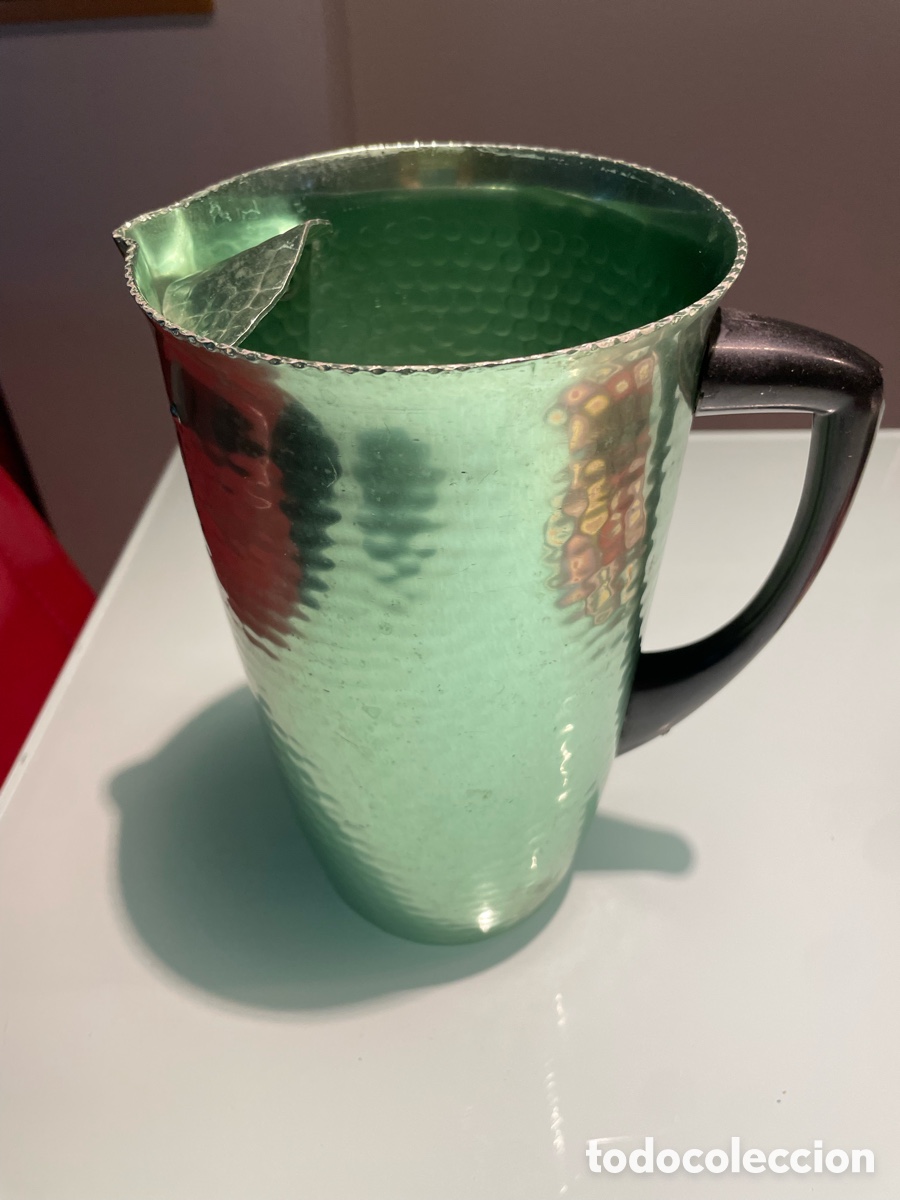 Antig&uuml;edades: Jarra anodizada MMM verde - Foto 2