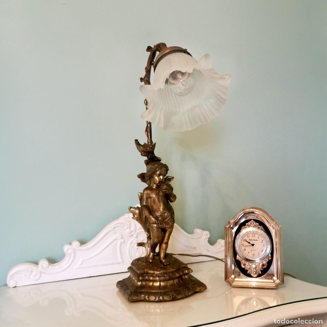 Antig&uuml;edades: ANTIGUA LAMPARA DE BRONCE - Foto 1