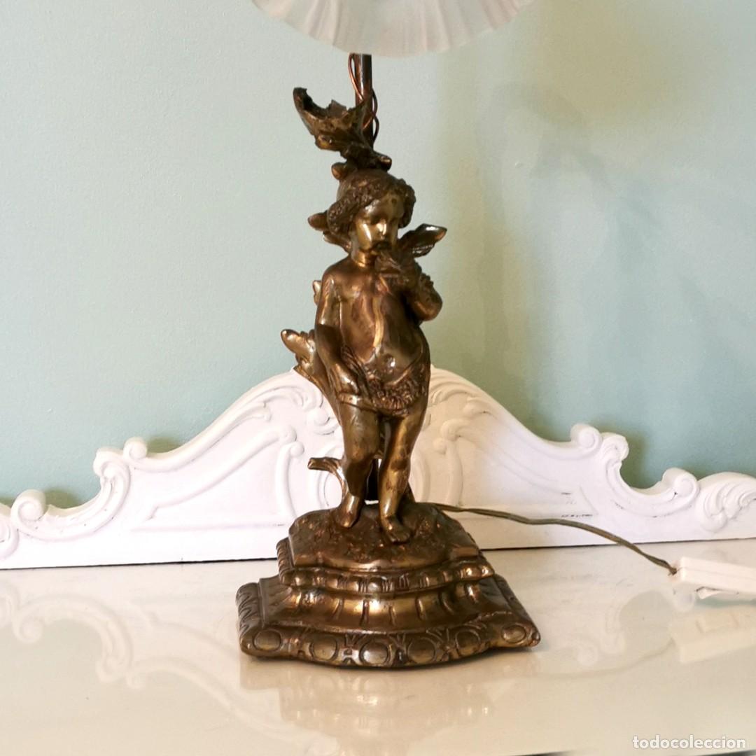 Antig&uuml;edades: ANTIGUA LAMPARA DE BRONCE - Foto 2
