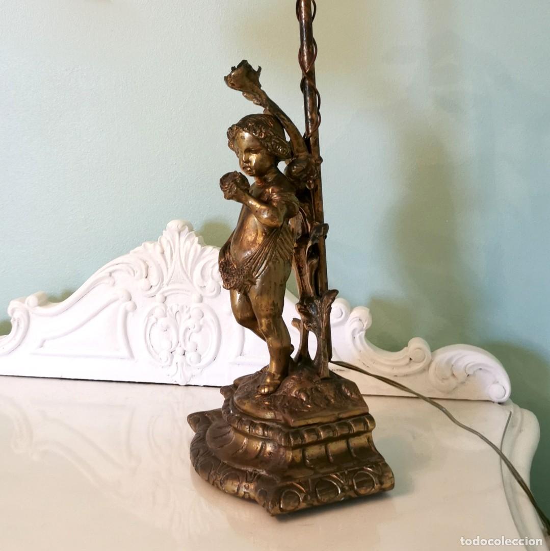 Antig&uuml;edades: ANTIGUA LAMPARA DE BRONCE - Foto 5