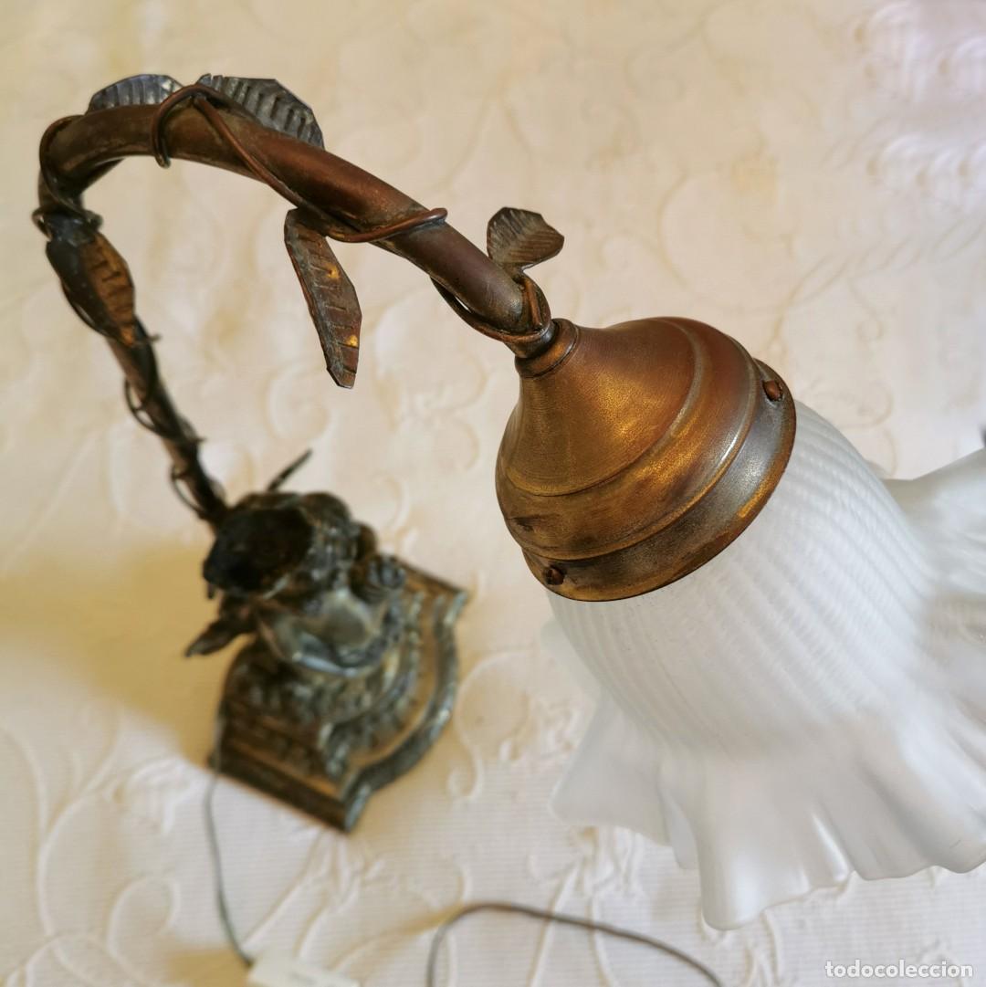 Antig&uuml;edades: ANTIGUA LAMPARA DE BRONCE - Foto 6