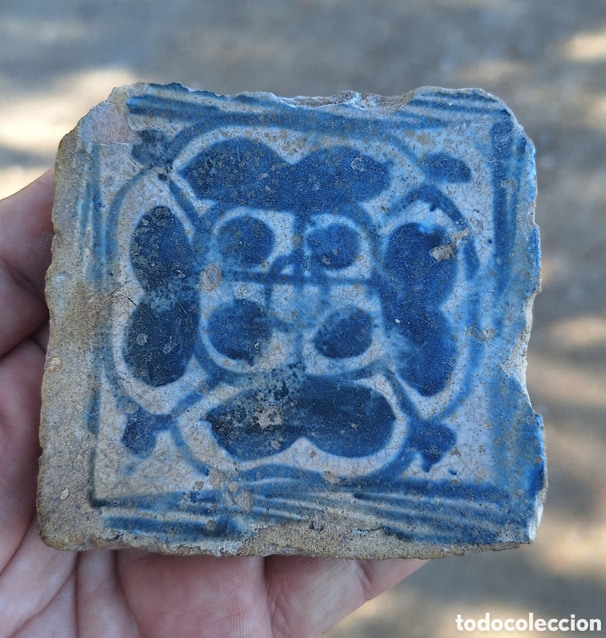 Antig&uuml;edades: Antiguo Azulejo G&oacute;tico Valenciano - Foto 1