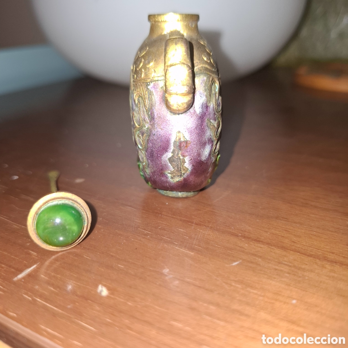 Antig&uuml;edades: Polvera antigua esmaltada (final siglo 19?) - Foto 5