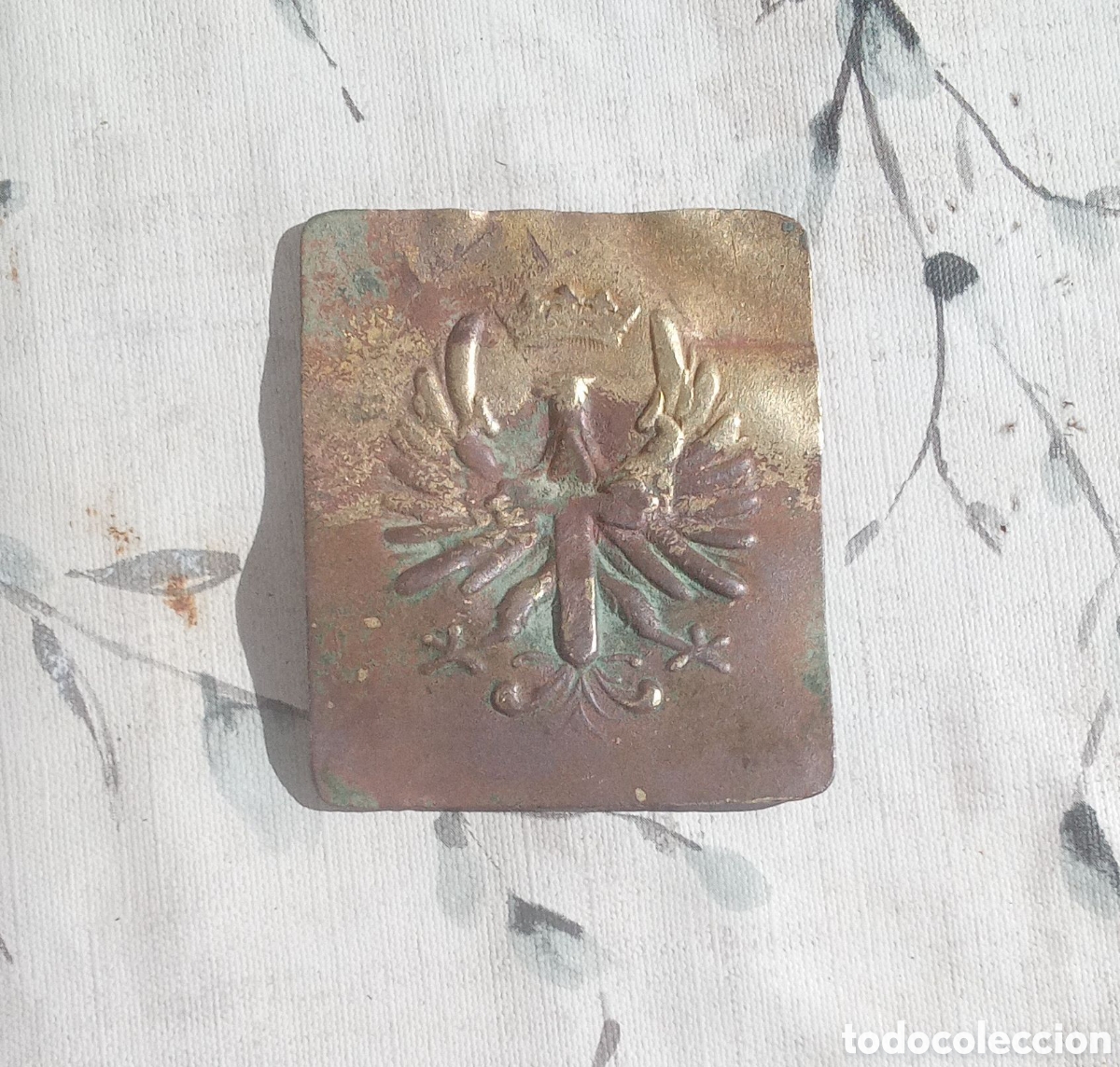 Antig&uuml;edades: HEBILLA MILITAR DE BRONCE DE LA GUERRA - Foto 1
