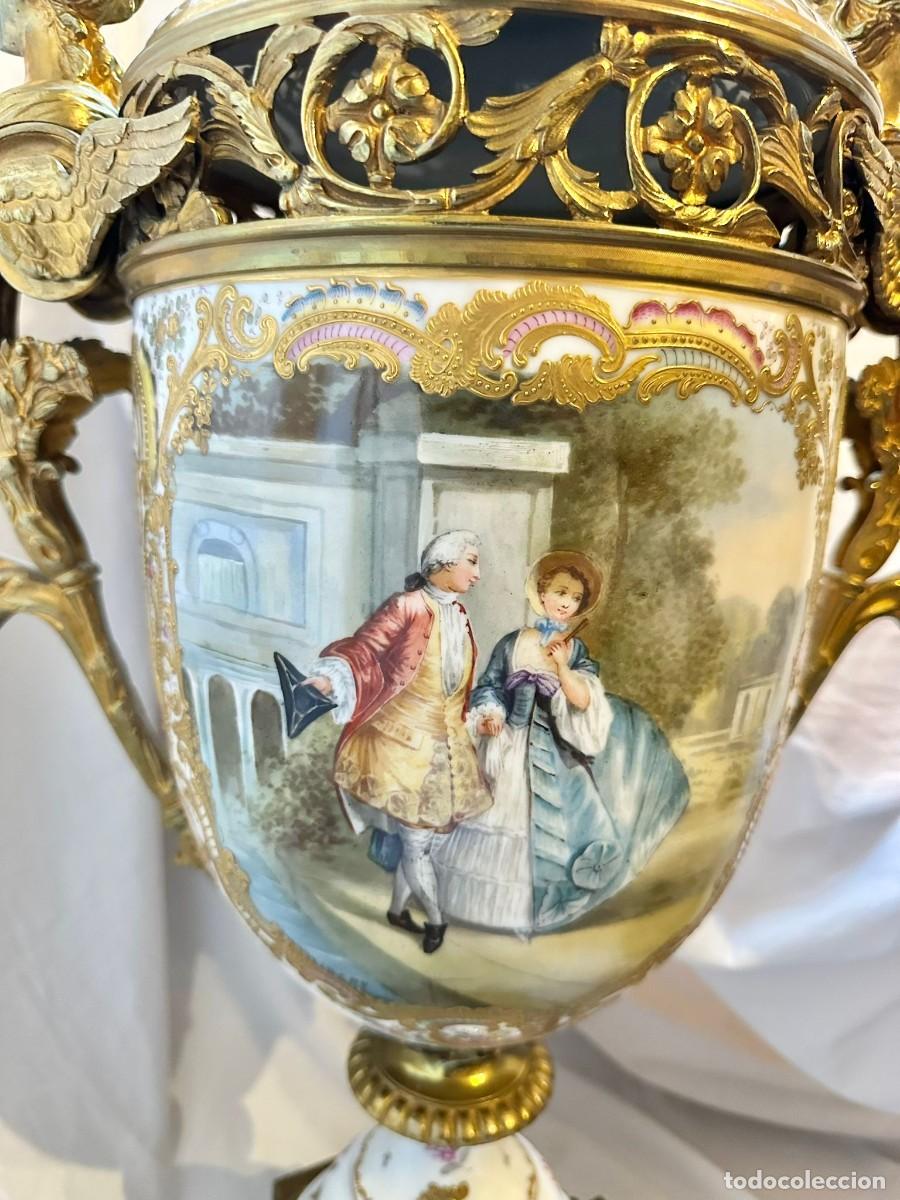 Antig&uuml;edades: Pareja Jarrones S&egrave;vres antiguos - Foto 15