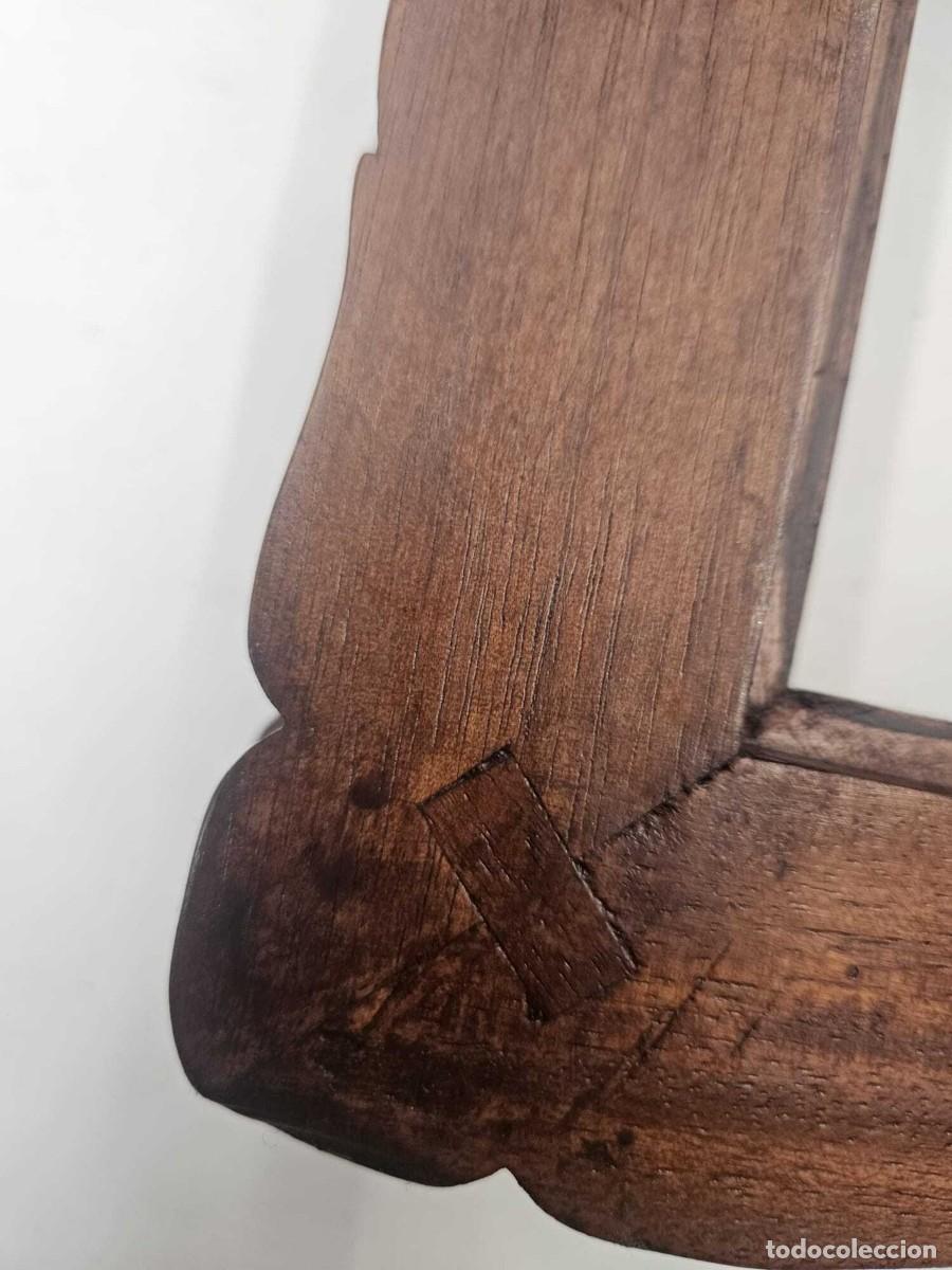 Antig&uuml;edades: Marco madera caoba labrada a mano. - Foto 7