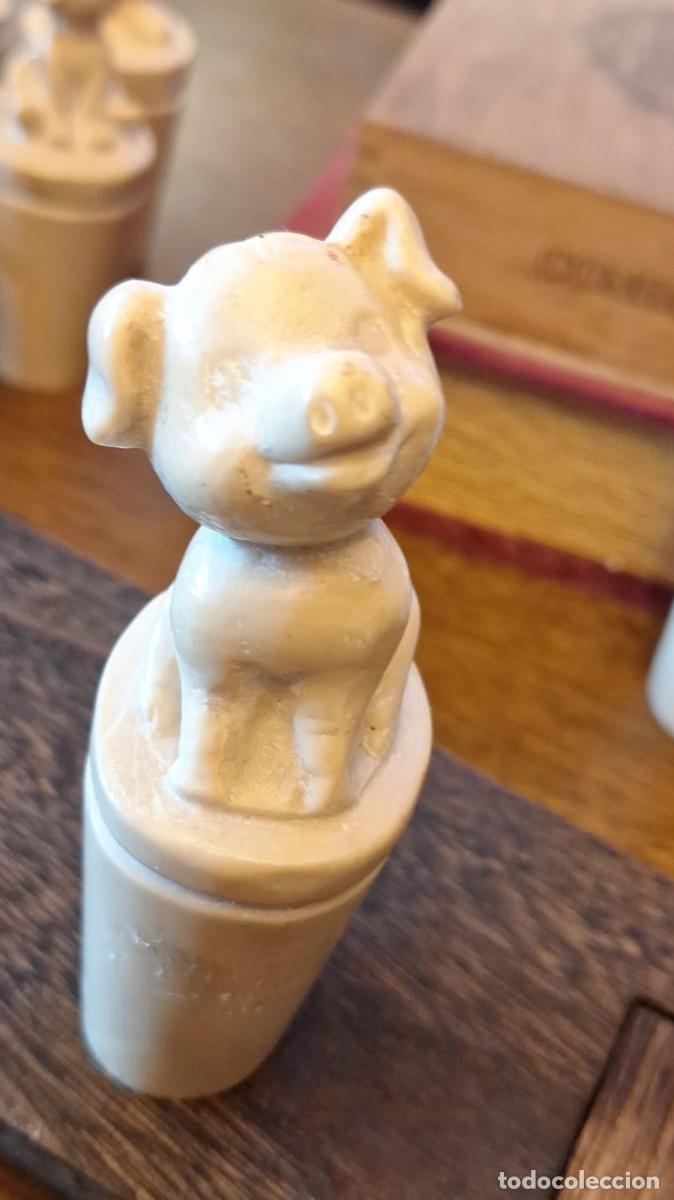 Antig&uuml;edades: Antiguo Molde Negativo de Resina Cerdo Cerdito Francia