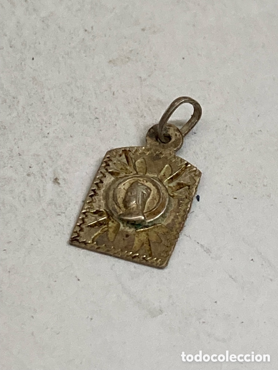 Antig&uuml;edades: Medalla de plata religiosa C411 - Foto 1