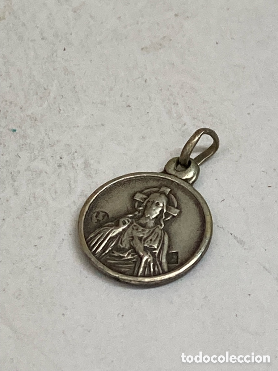 Antig&uuml;edades: Medalla de plata religiosa C411 - Foto 1