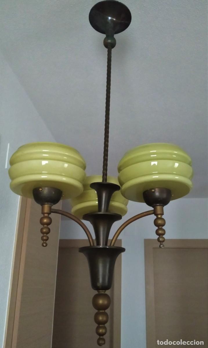 Antig&uuml;edades: ANTIGUA LAMPARA ART DECO. - Foto 16