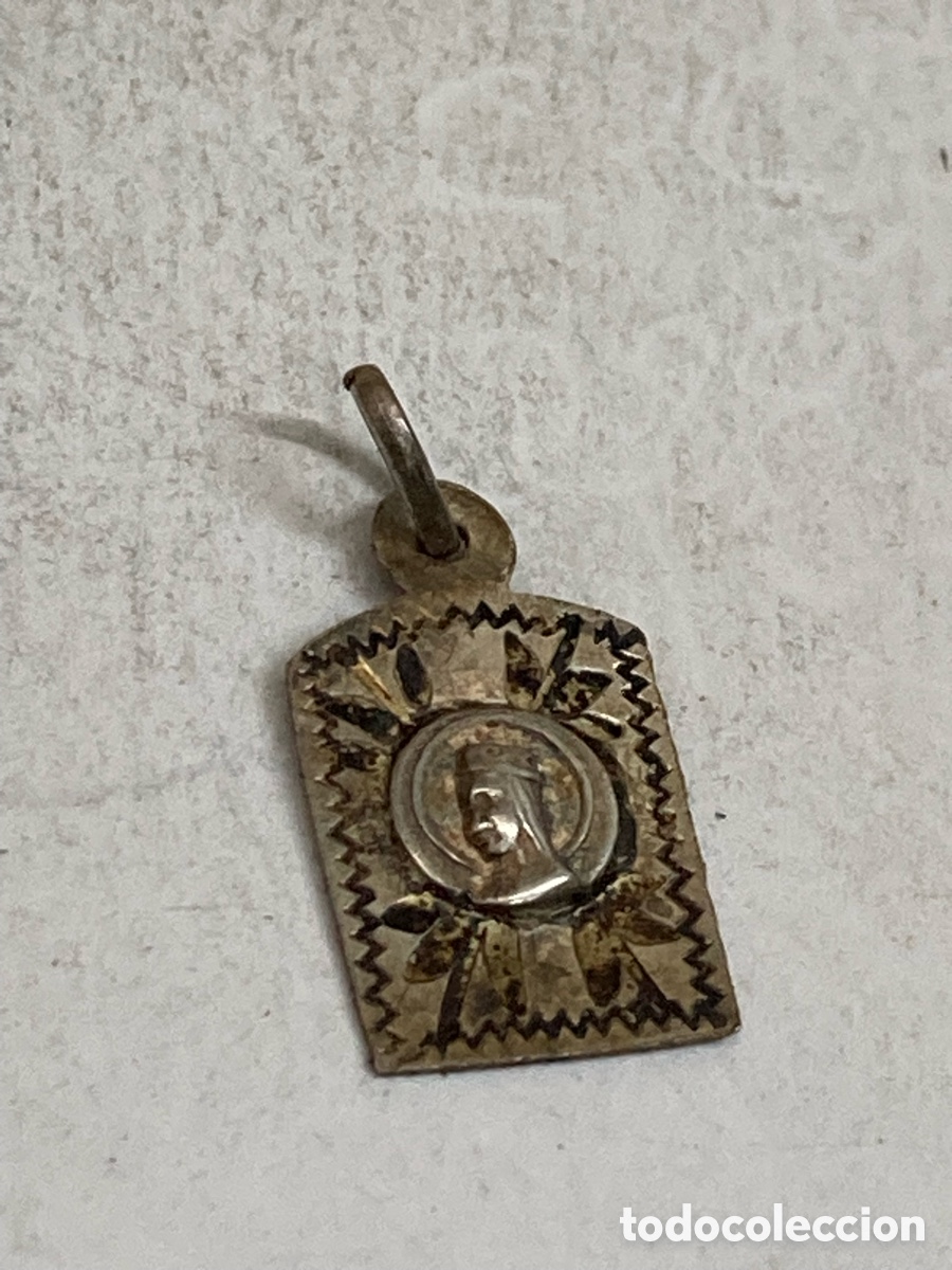 Antig&uuml;edades: Medalla de plata religiosa C412 - Foto 1