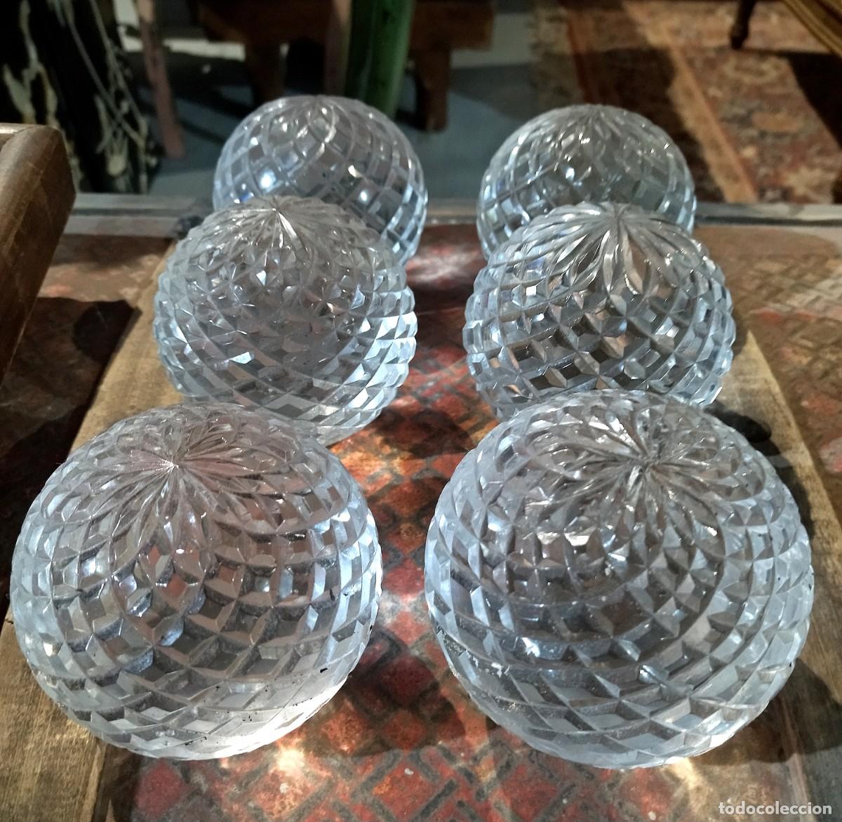 Antig&uuml;edades: Remates o bolas de cristal macizo labradas - Foto 1
