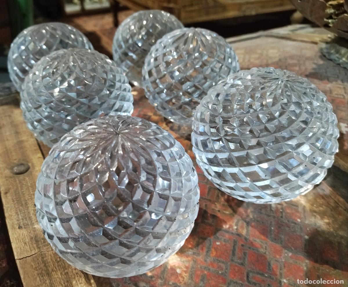 Antig&uuml;edades: Remates o bolas de cristal macizo labradas - Foto 2