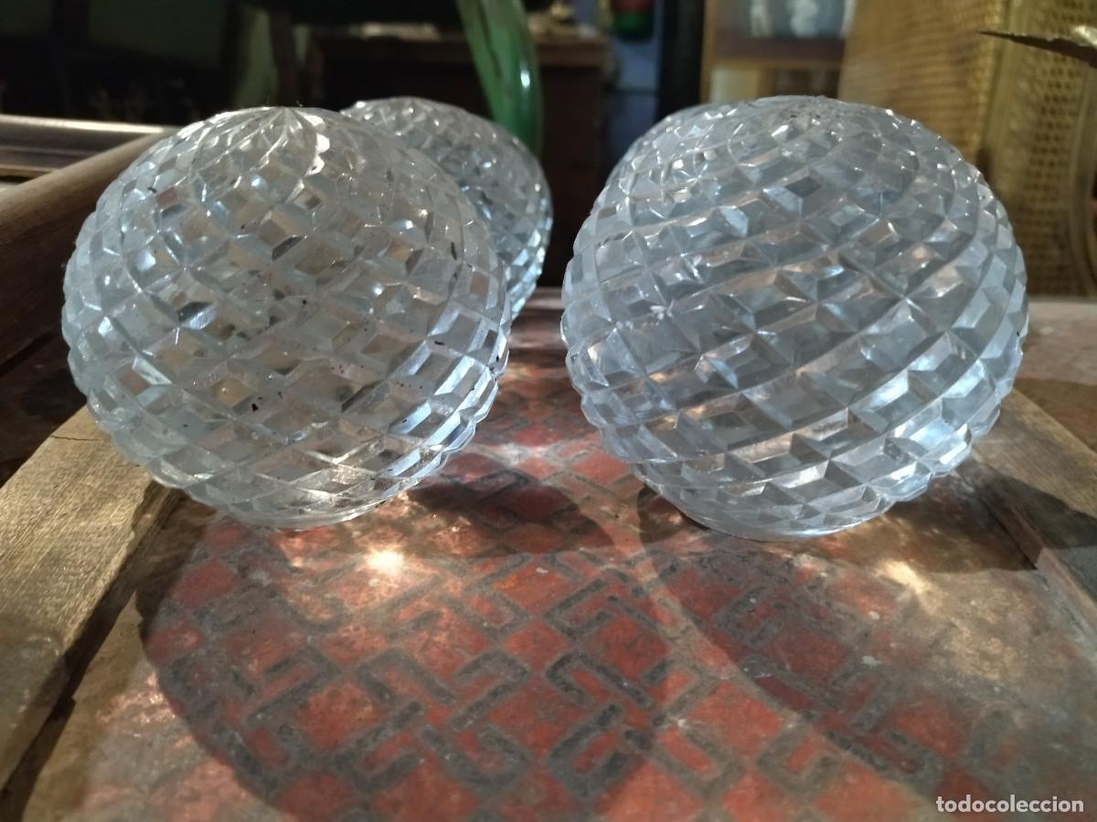 Antig&uuml;edades: Remates o bolas de cristal macizo labradas - Foto 7