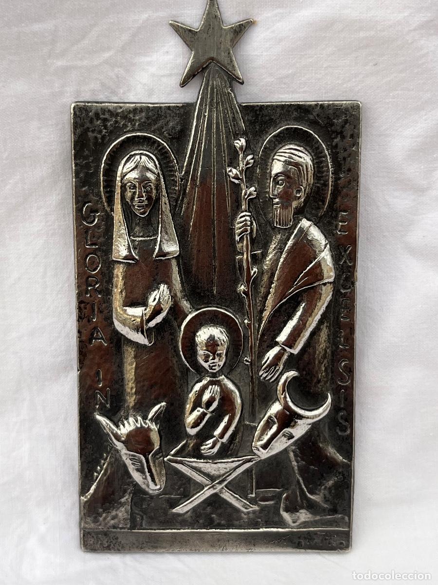 Antig&uuml;edades: Pesebre, bajo relieve, autor: Capdevila( firmado) - Foto 2