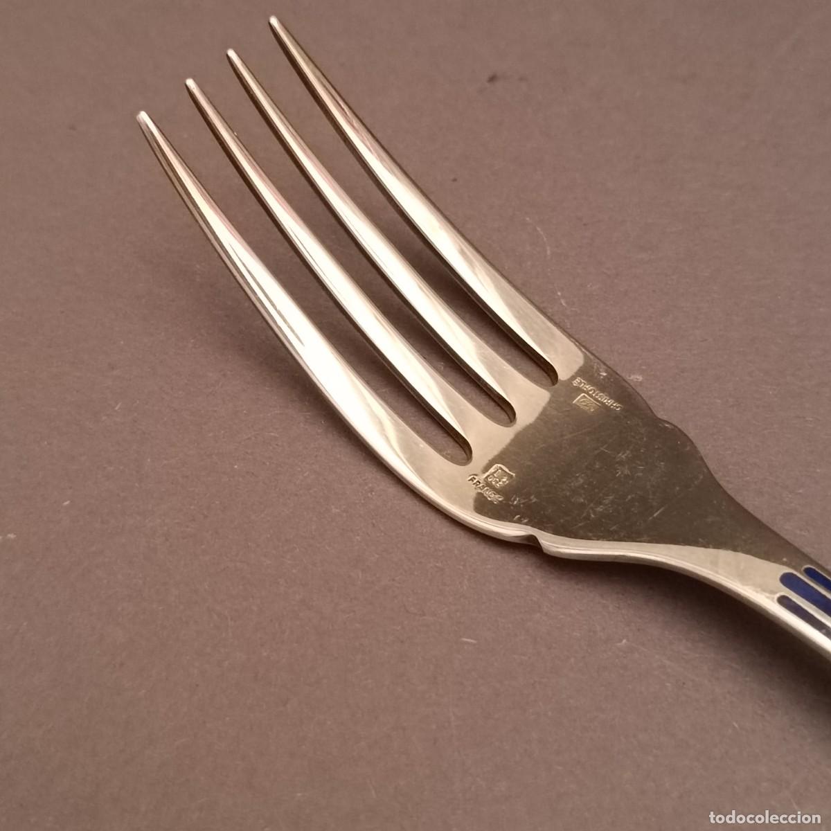 Antig&uuml;edades: CHRISTOFLE TALISMAN FORKS SALAD - Foto 3