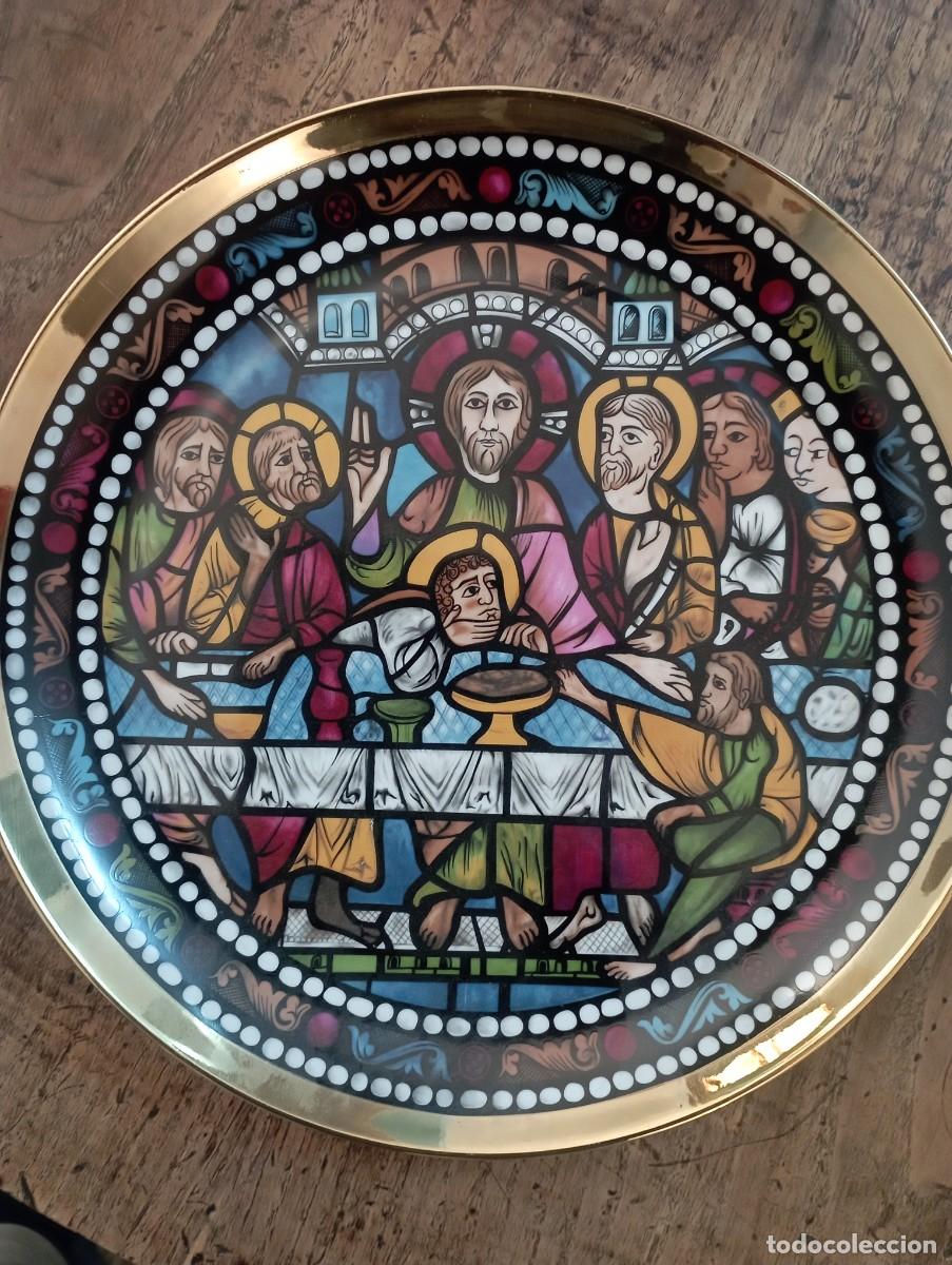 Antig&uuml;edades: Plato porcelana &rdquo; La &uacute;ltima cena &rdquo; - Foto 1