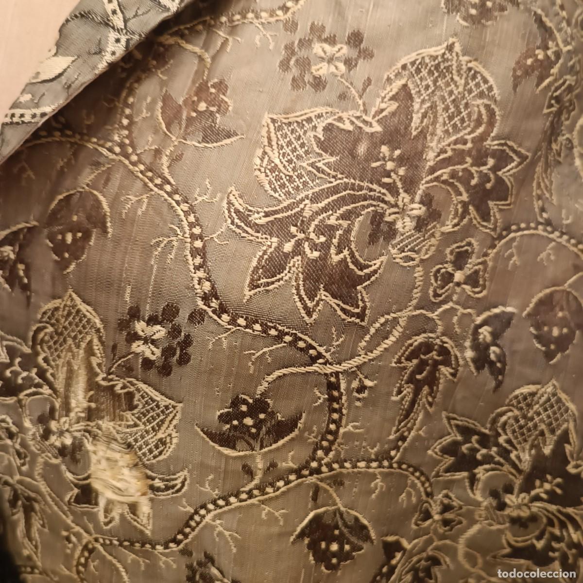 Antig&uuml;edades: CAMISA SIN TERMINAR EN SEDA DE GRO S.XIX - Foto 6