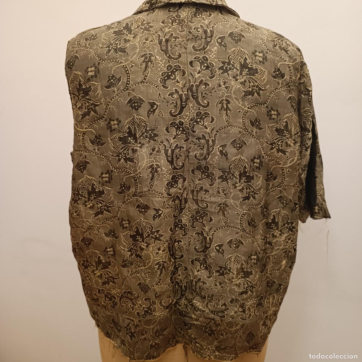 Antig&uuml;edades: CAMISA SIN TERMINAR EN SEDA DE GRO S.XIX - Foto 7