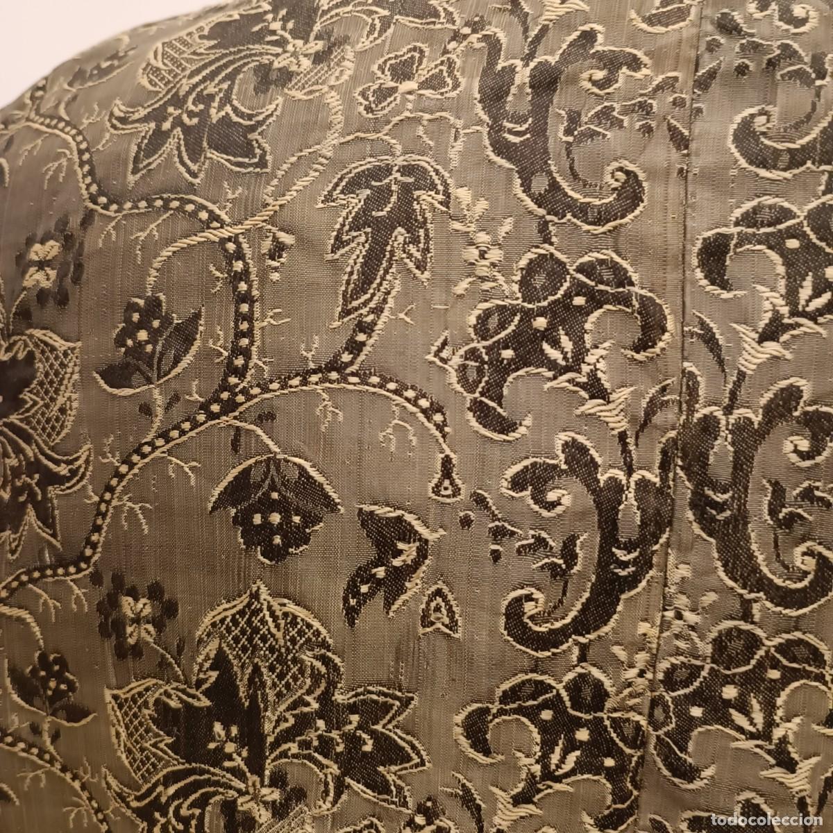 Antig&uuml;edades: CAMISA SIN TERMINAR EN SEDA DE GRO S.XIX - Foto 8